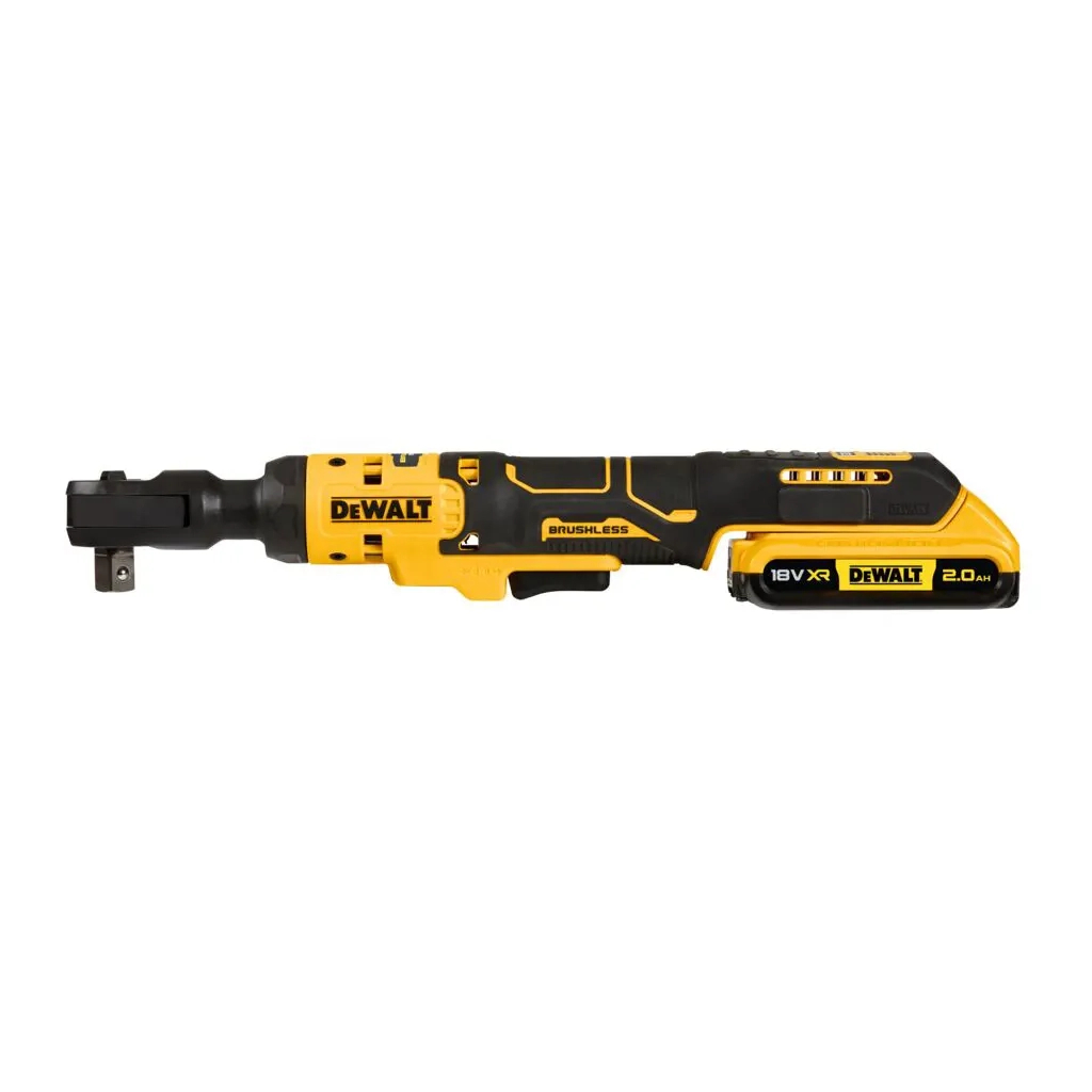 Гайковерт DeWALT кутовий - тріскачка, 18V XR Li-lon 2Ah, 95 Нм, сумка (DCF512D1) - зображення 3