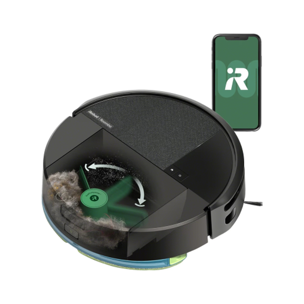 Пилосос iRobot Roomba Combo Dust Compactor 205 (Black) (L121040) - зображення 5