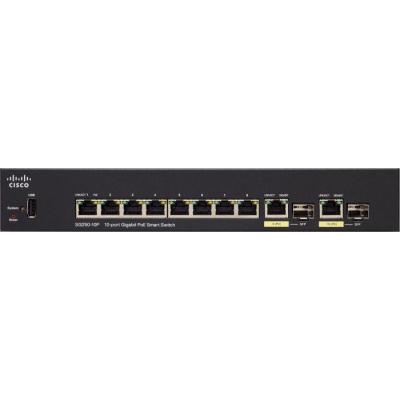 Комутатор мережевий Cisco SG250-10P-K9-EU - зображення 2