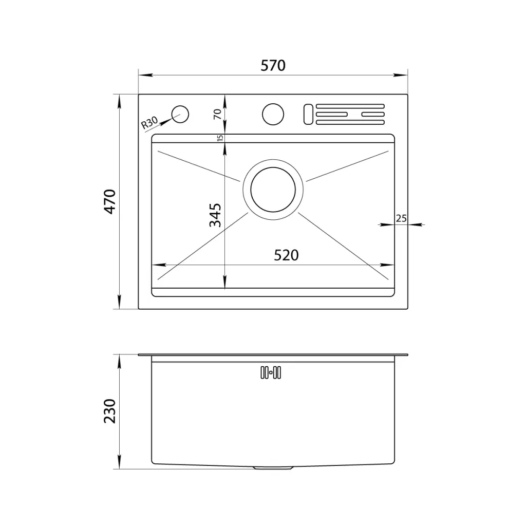 Мийка кухонна Nett NB-5747 (130520) - зображення 7