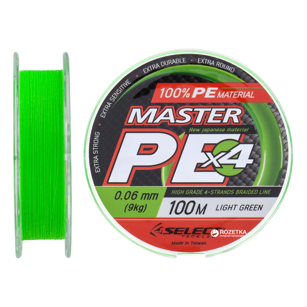 Шнур Select Master PE 100m Light Green 0.06mm 9kg (1870.17.00) - зображення 1