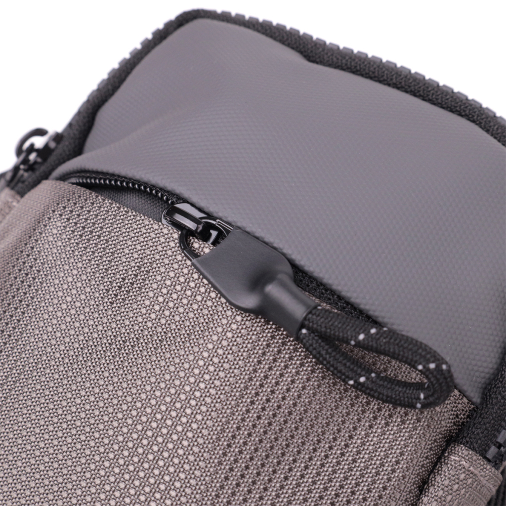 Сумка Vintage Слінг з текстилю Сіра (22869) - зображення 6