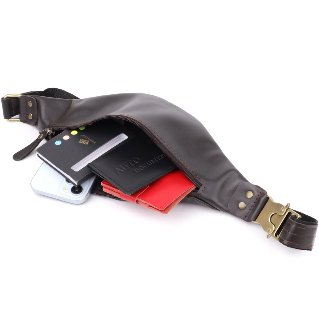 Сумка Shvigel З натуральної шкіри Коричнева (23135) - зображення 8