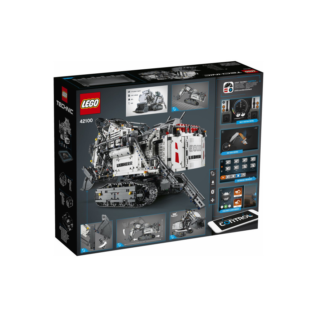 Конструктор LEGO Technic Ескаватор Liebherr R 9800 4108 деталей (42100) - зображення 9