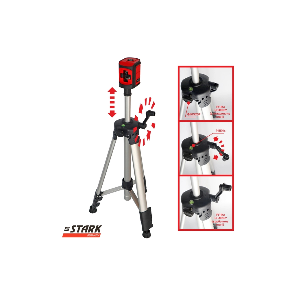 Лазерний нівелір Stark LL-202G SET (290150026) - зображення 5