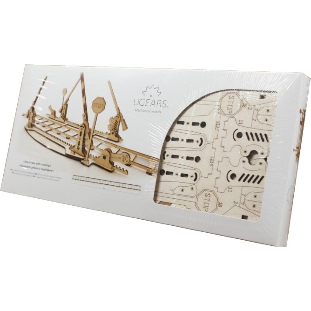 Збірна модель Ugears механічний Рейки з переїздом (70014) - изображение 4