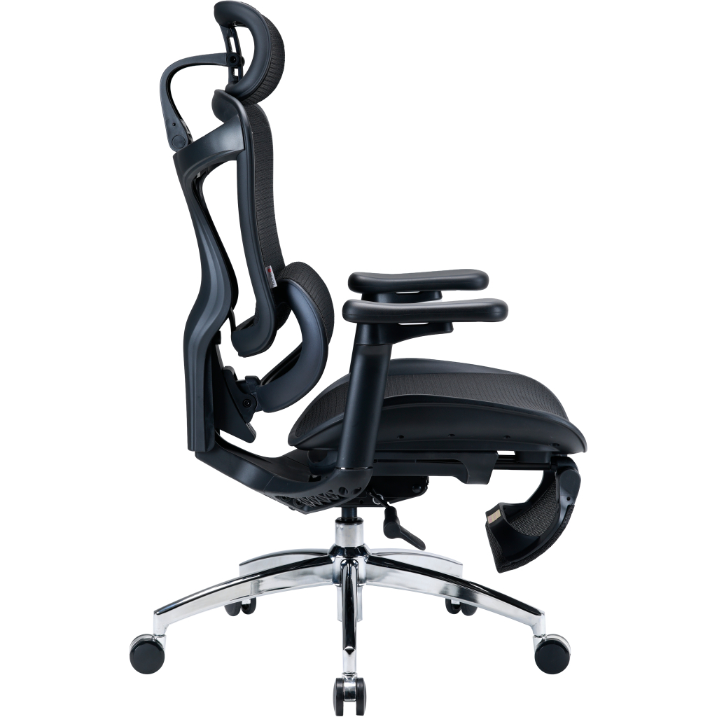 Офісне крісло Sihoo з підставкою для ніг DORO C300L Mesh Black with footrest (DORO-C300L-A3-101-JT) - picture 5