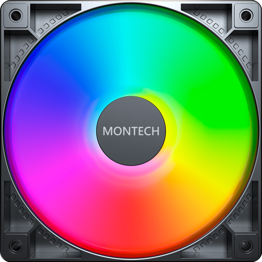 Кулер до корпусу MONTECH GF120 PWM BLACK - зображення 2