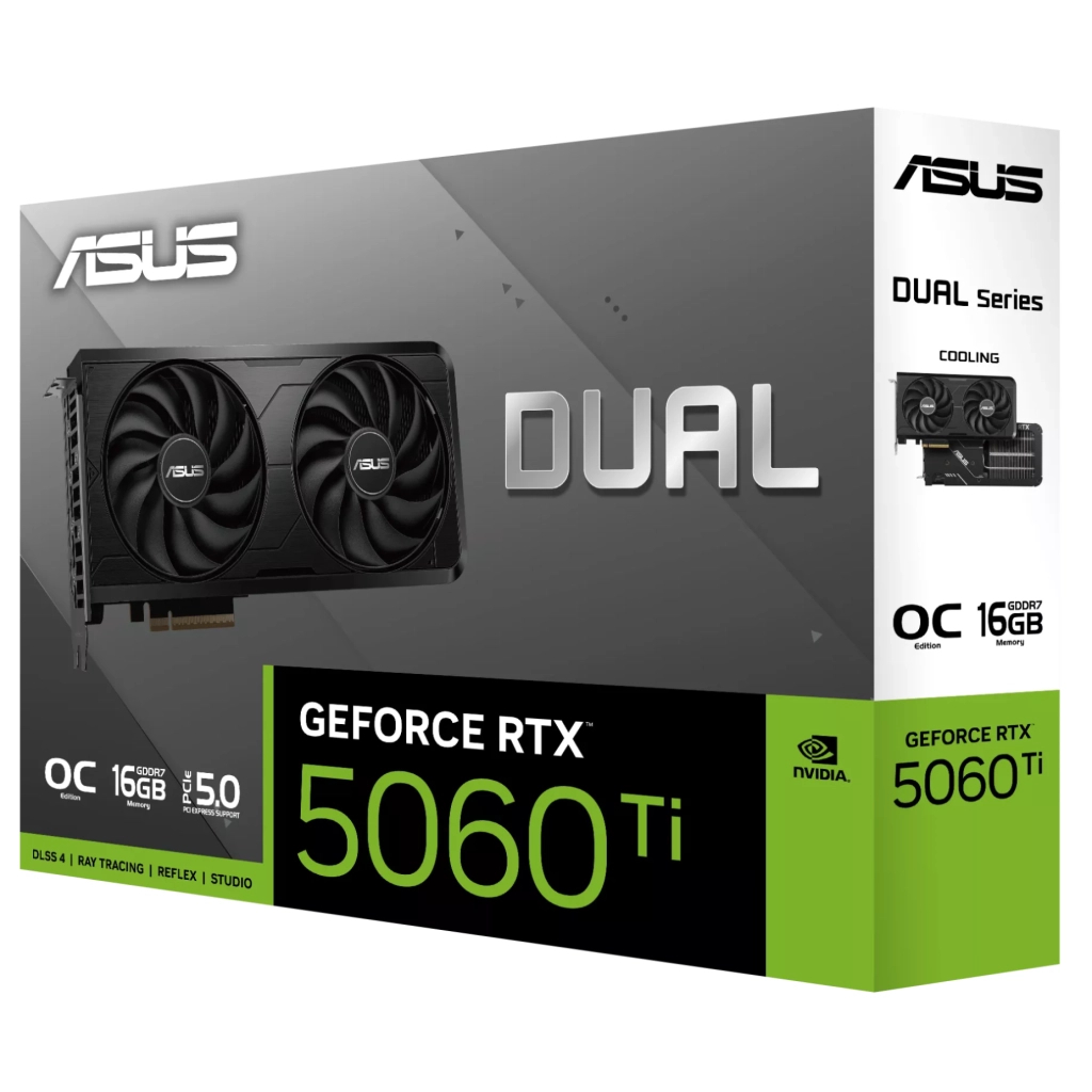 Відеокарта ASUS GeForce RTX5060Ti 16Gb DUAL OC EVO (DUAL-RTX5060TI-O16G-EVO) - изображение 12