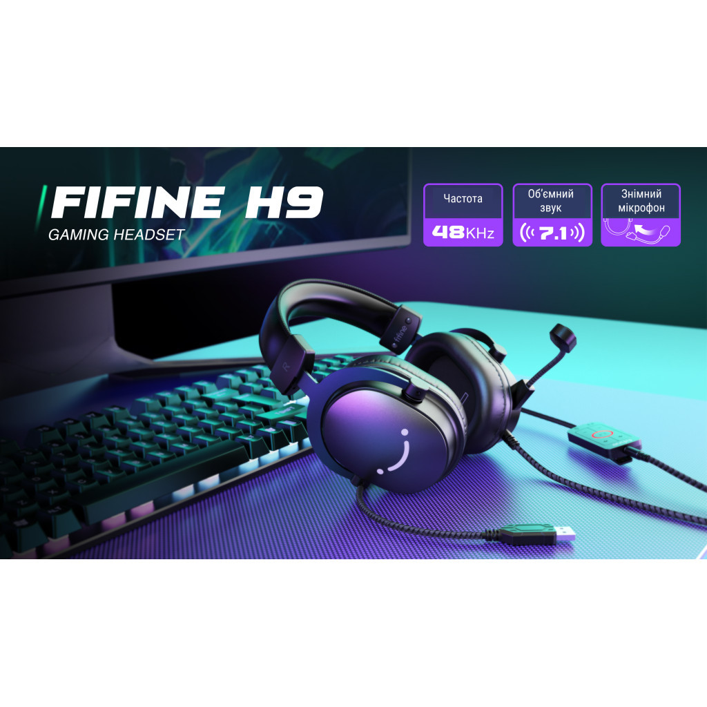 Навушники Fifine H9 Black (H9) - зображення 6
