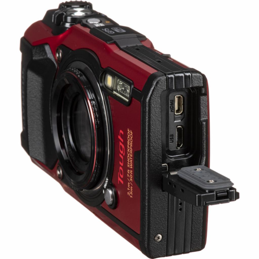 Цифровий фотоапарат Olympus TG-6 Red (Waterproof - 15m; GPS; 4K; Wi-Fi) (V104210RE000) - зображення 5