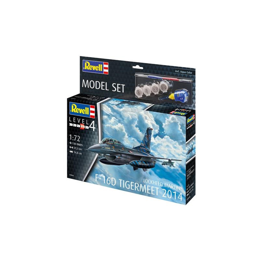 Збірна модель Revell набір Літак F-16D Tigermeet 2014 рівень 4, 1:72 (RVL-63844) - зображення 1