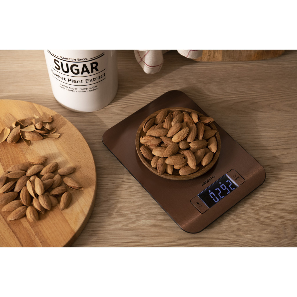 Ваги кухонні Ardesto SCK-898R макс. вага 5 кг/коричневі (SCK-898R) - зображення 2