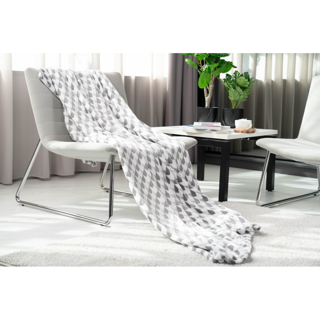 Плед Ardesto Flannel геометрія, 200х220 см (ART0105PB) - зображення 2