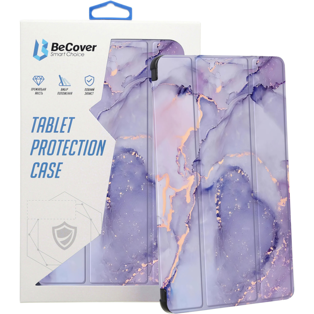 Чохол до планшета BeCover Soft Edge TPU Xiaomi Redmi Pad SE 8.7" Purple Marble (712577) - зображення 7