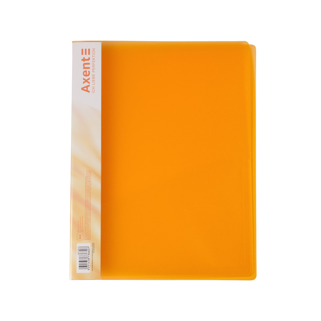 Папка-швидкозшивач Axent A4 700 мкм Прозора помаранчева (1304-25-A) - зображення 1