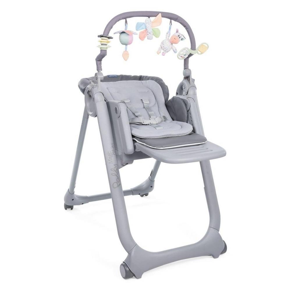 Стілець для годування Chicco Polly Magic RELAX сірий (79502.21) - изображение 1