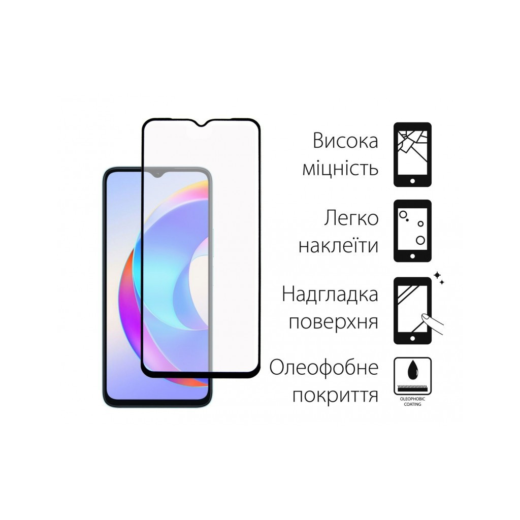 Скло захисне Dengos HONOR X6a (black) (TGFG-333) - зображення 2