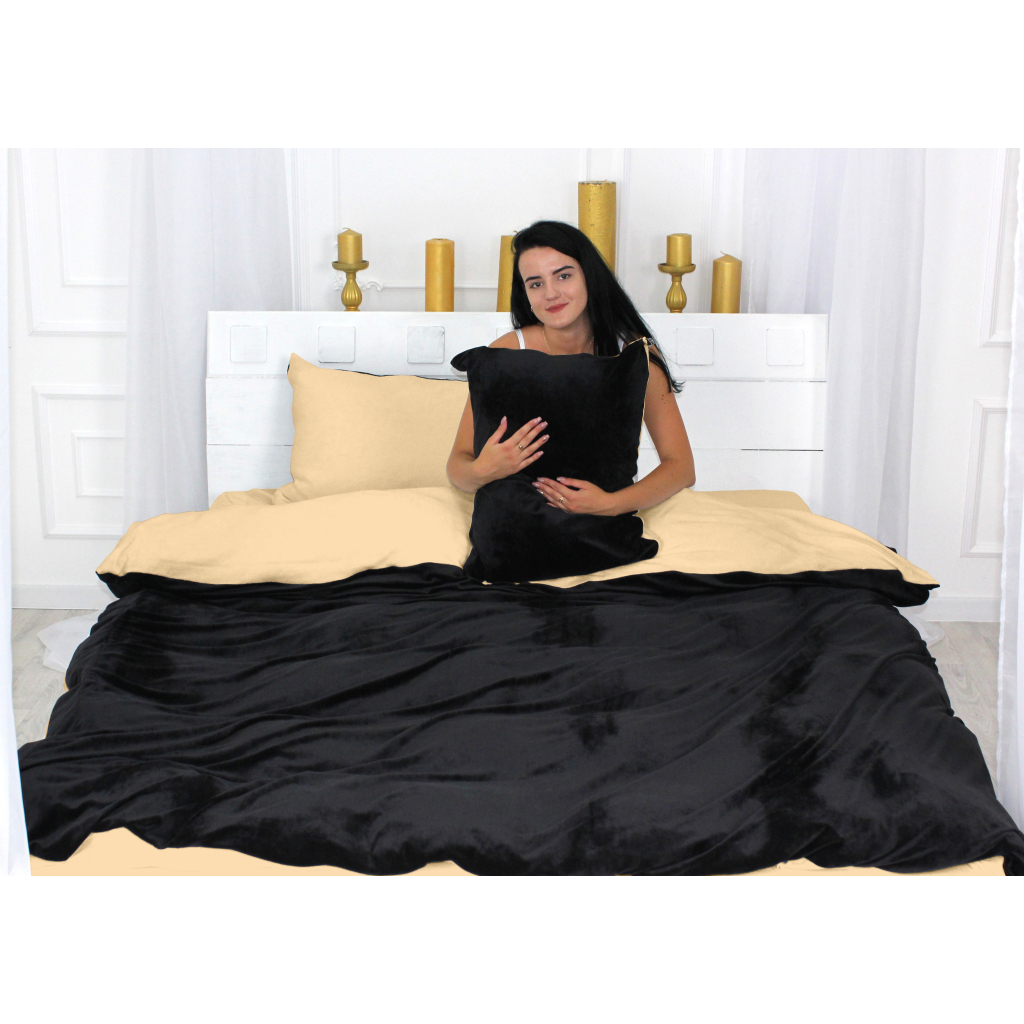 Постільна білизна MirSon Велюр Winter Terry 28-0039 Hibiscus Сімейний (2200004024073) - зображення 1