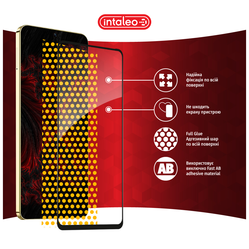 Скло захисне Intaleo Full Glue Infinix Hot 40 Pro Black (1283126589263) - зображення 7