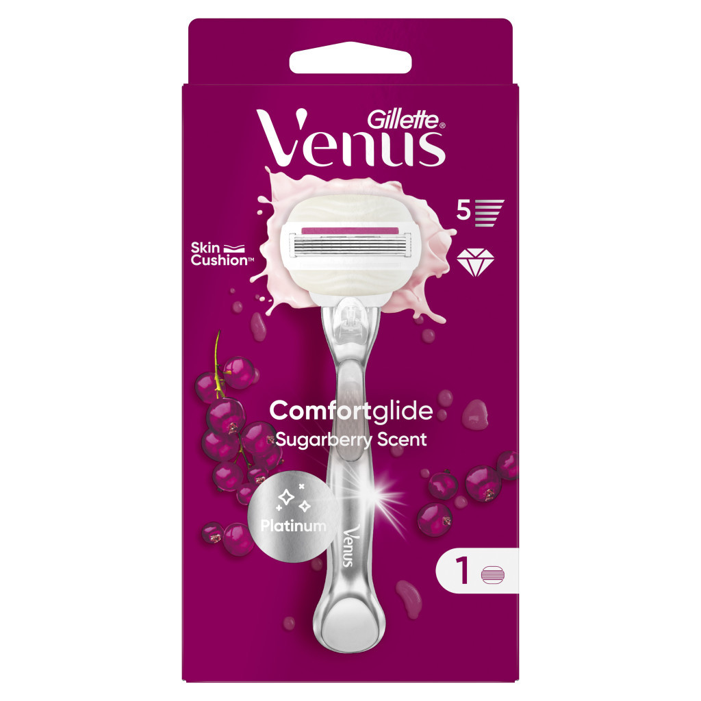 Бритва Gillette Venus Comfortglide Sugarberry Plus Olay з 1 змінним картриджем (8700216130516) - изображение 2