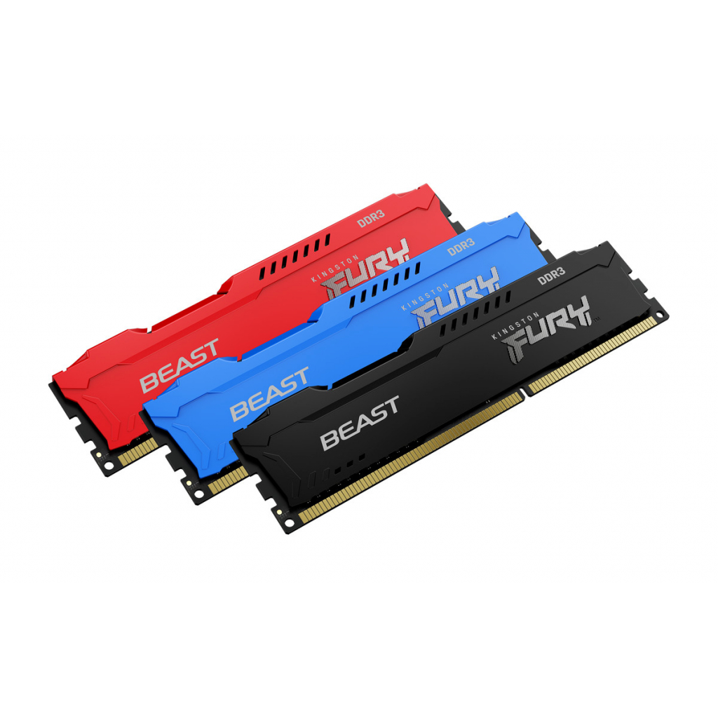 Модуль пам'яті для комп'ютера DDR3 16GB (2x8GB) 1866 MHz Fury Beast Red Kingston Fury (ex.HyperX) (KF318C10BRK2/16) - зображення 7