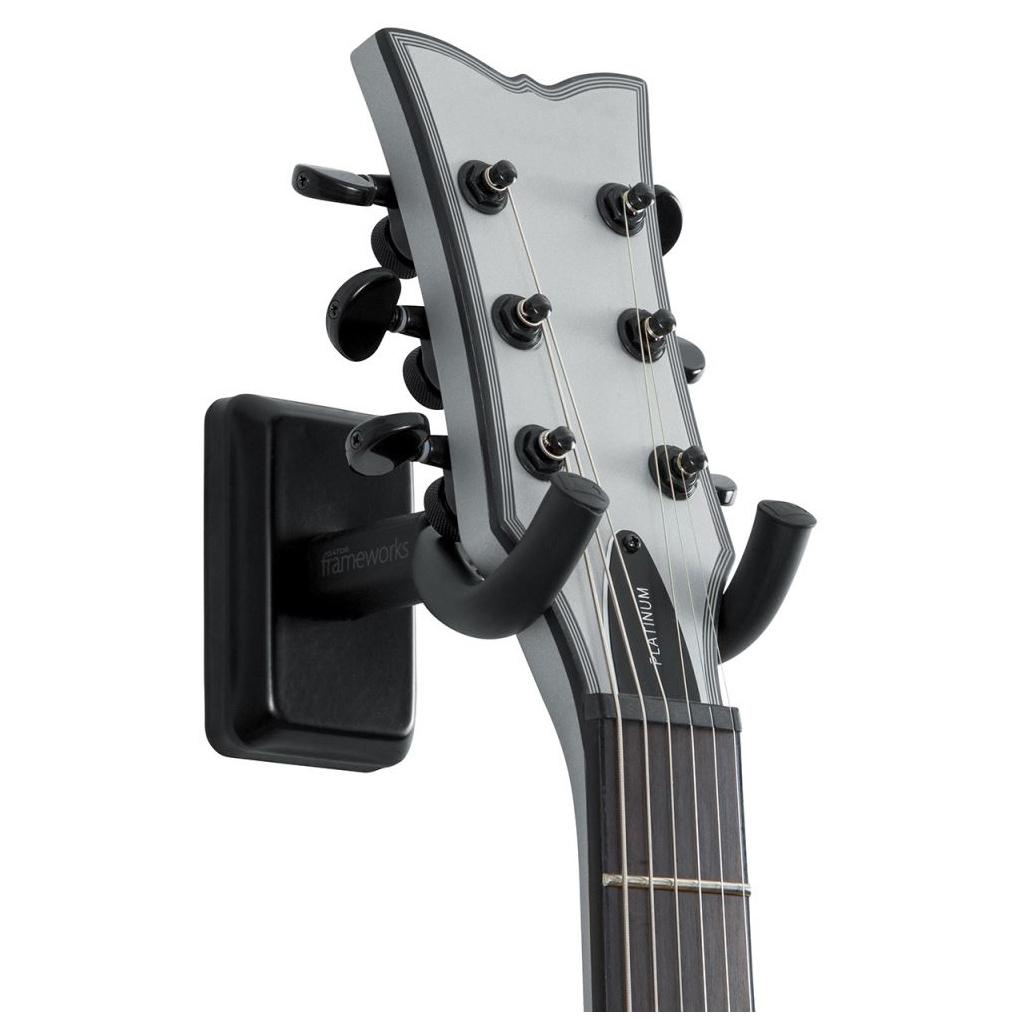 Тримач для гітари Gator Frameworks Wall Mount Guitar Hanger Black (GFW-GTR-HNGRBLK) - зображення 2