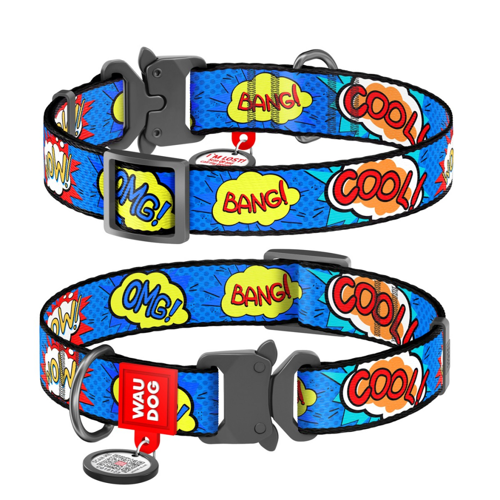 Нашийник для тварин WAUDOG Nylon "ВАУ" металічна пряжка-фастекс M (5110) - зображення 6