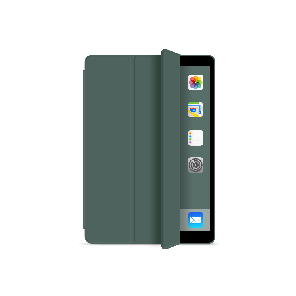 Чохол до планшета BeCover Tri Fold Soft TPU Apple iPad mini 6 2021 Dark Green (706721) - зображення 2