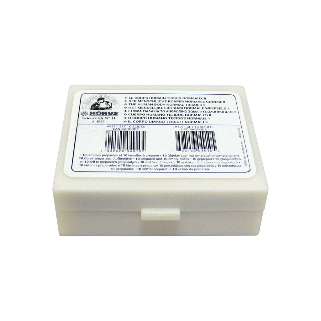 Набір мікропрепаратів Konus Здорові тканини людського тіла, частина II 10шт (4911) - зображення 4