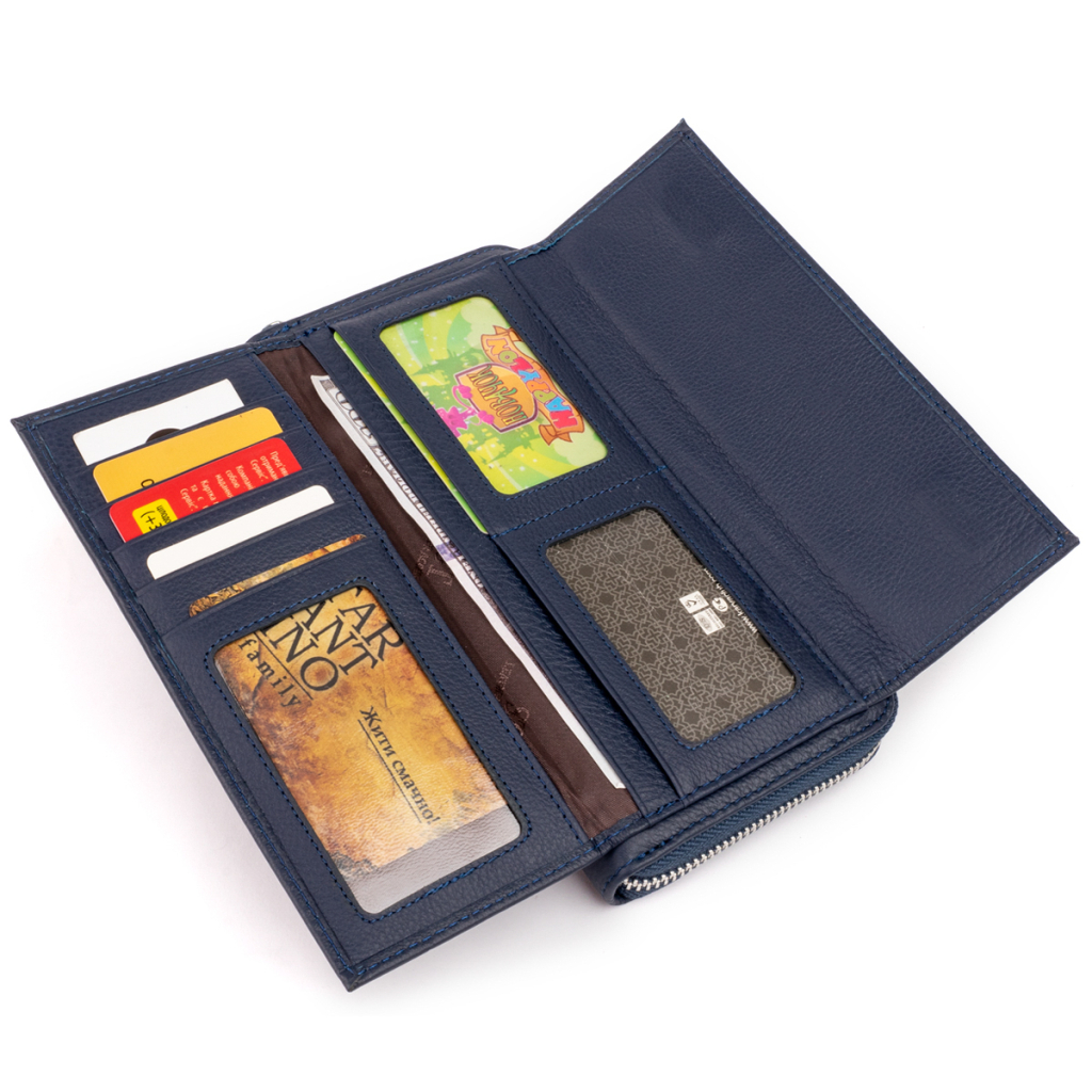 Гаманець ST Leather Темно-синій (19296) - изображение 6