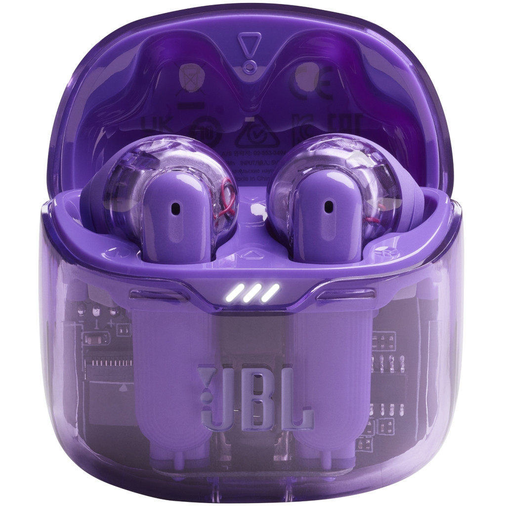 Навушники JBL Tune Flex Ghost Edition Purple (JBLTFLEXGPUR) - зображення 4