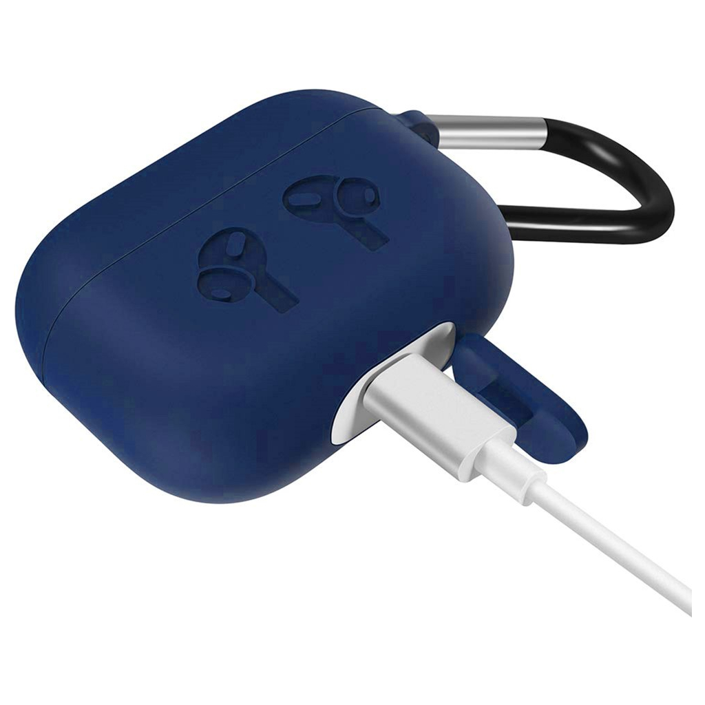 Чохол для навушників BeCover Silicon Protection для Apple AirPods Pro Navy Blue (704495) - зображення 3