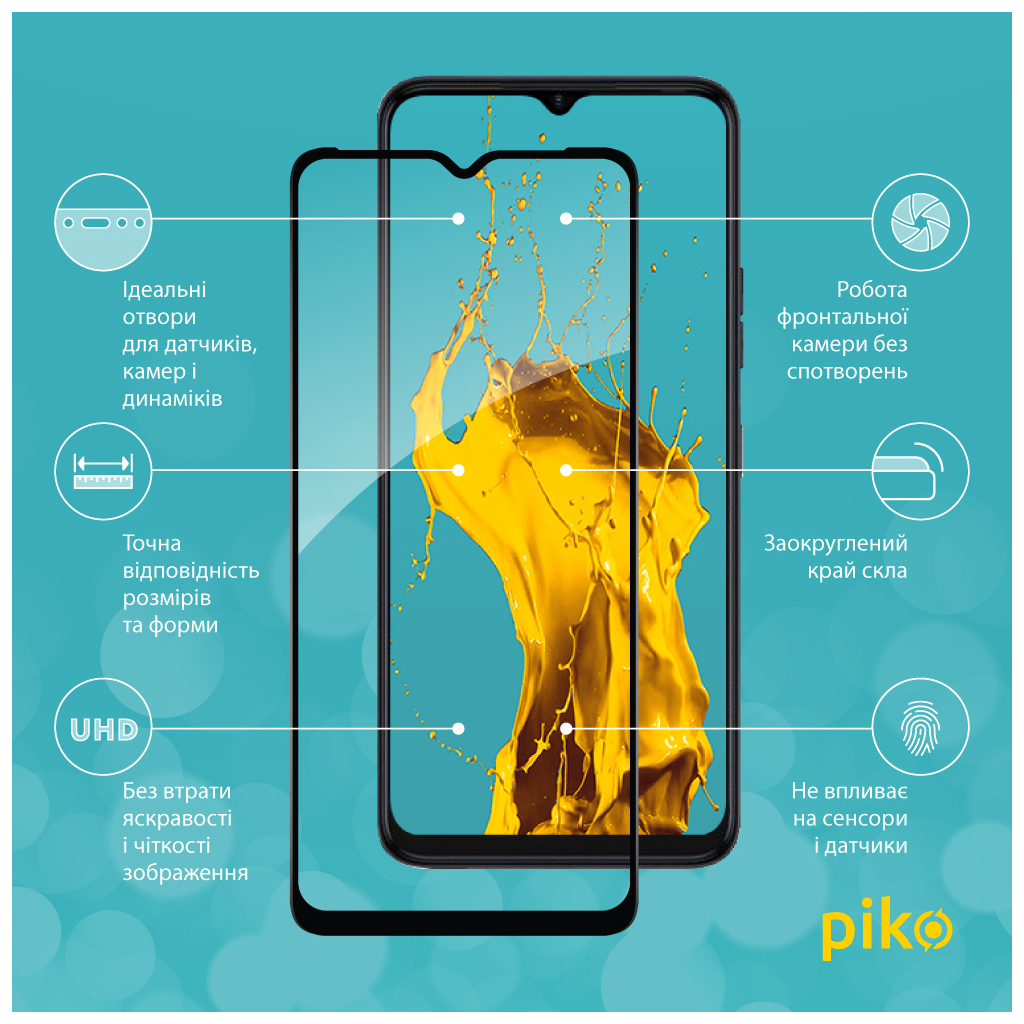 Скло захисне Piko Full Glue Tecno Spark 10C Black (1283126564925) - зображення 2