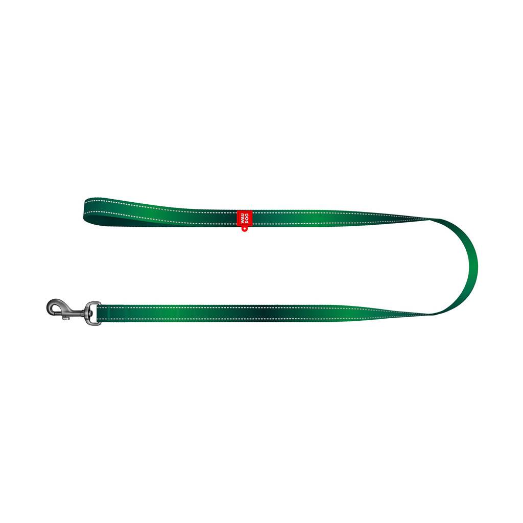 Повідець для собак WAUDOG Nylon Mono, світловідбивний S зелений (521718) - зображення 3