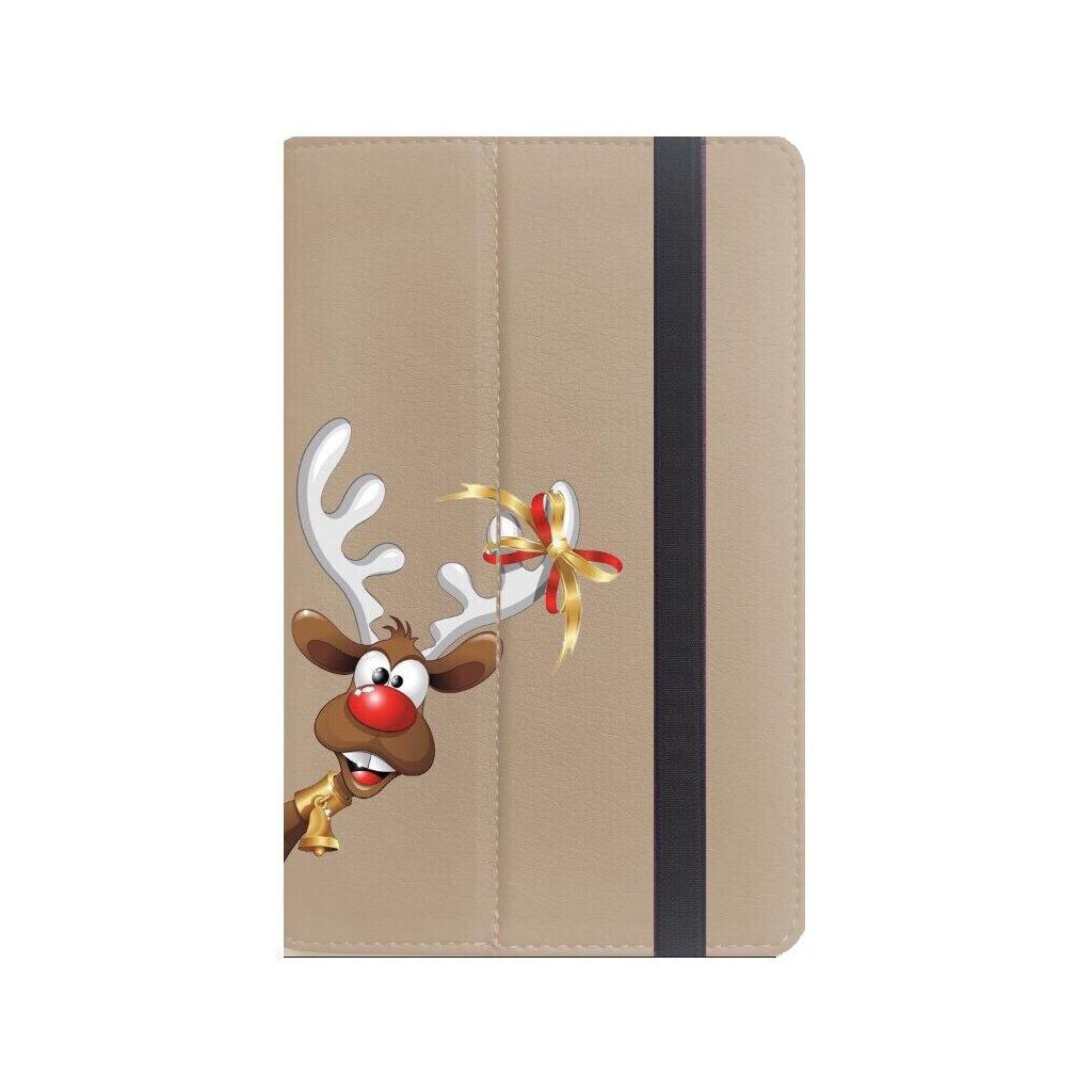 Чохол до планшета Drobak 10"-10.1" олень з дзвіночком (Beige) (446802) - зображення 1