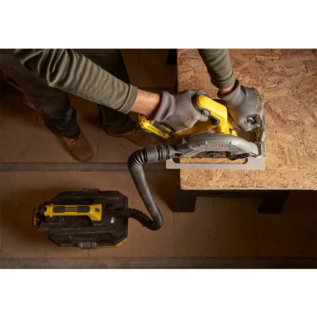 Дискова пила Stanley FatMax,18В(V20)Li-Ion,2x4Ah, 5000 об/хв, кейс, 10,71 кг (SFMCS550M2K) - изображение 8