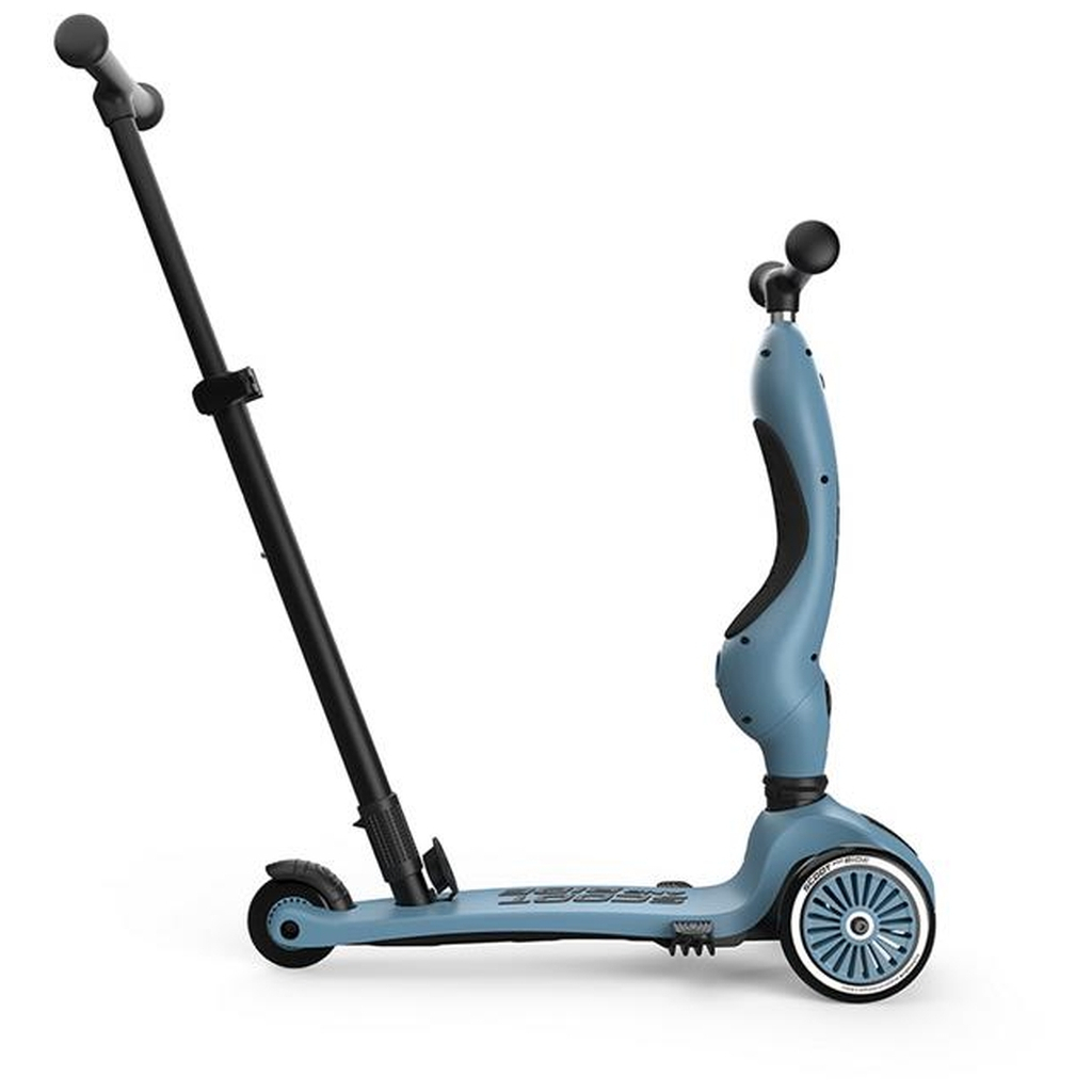 Самокат Scoot&Ride Highwaykick-1 Push and Go сіро-синій (SR-240527-STEEL) - зображення 8