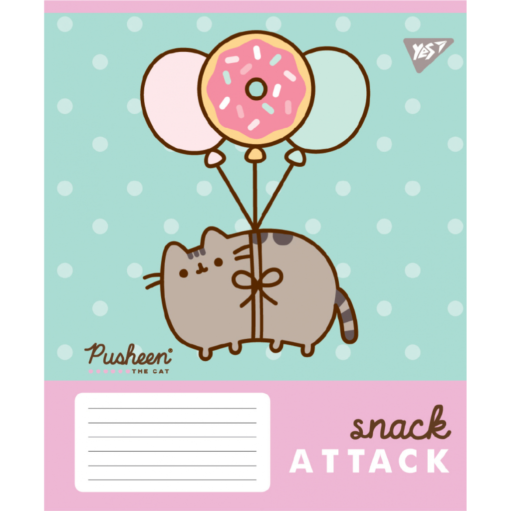 Зошит Yes Pusheen Candy А5 12 аркушів коса лінія (767599) - зображення 3
