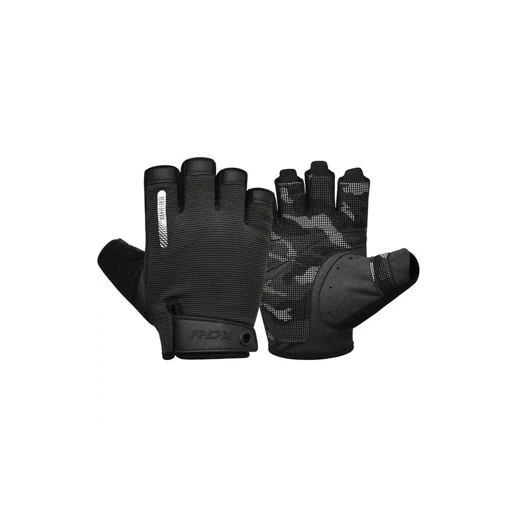 Рукавички для фітнесу RDX T2 Half Black M (WGA-T2HB-M) - изображение 1