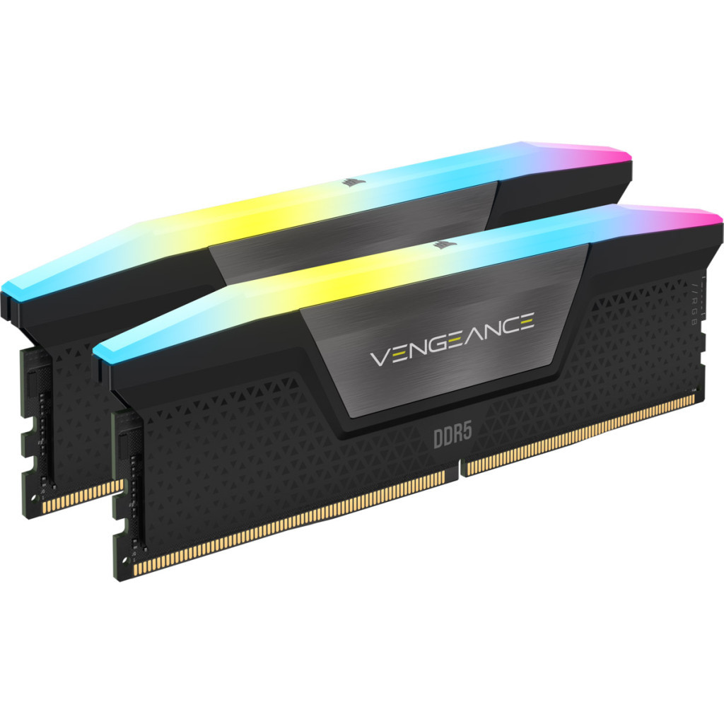 Модуль пам'яті для комп'ютера DDR5 64GB (2x32GB) 6000 MHz Vengeance RGB Corsair (CMH64GX5M2B6000C38) - зображення 2