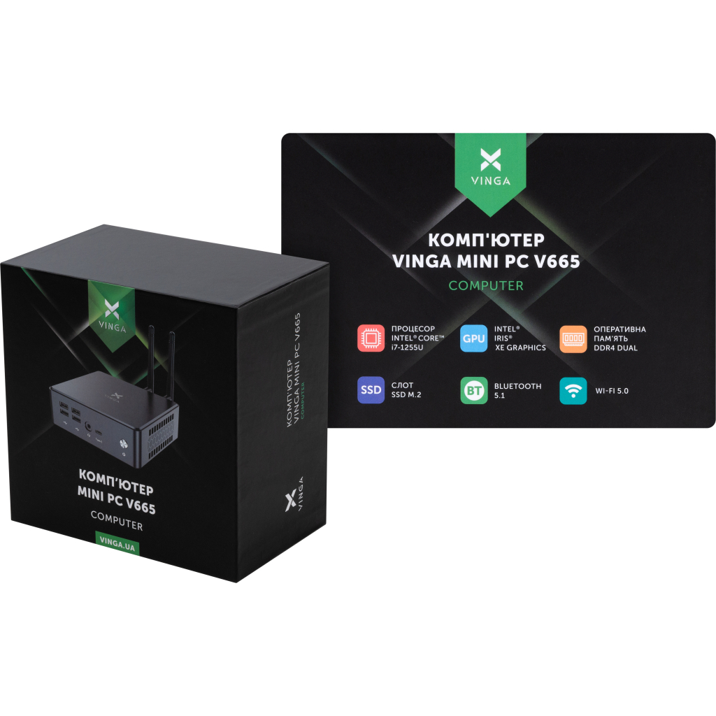 Комп'ютер Vinga Mini PC V665 (V6651255U.161TW1P) - зображення 10