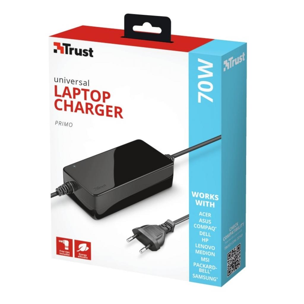Блок живлення до ноутбуку Trust Primo 70W-19V Universal Laptop Charger (22141) - зображення 4