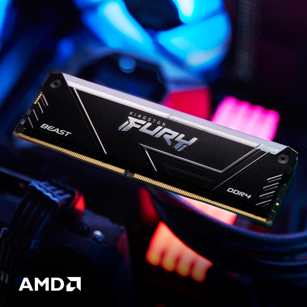 Модуль пам'яті для комп'ютера DDR4 8GB 3200 MHz Beast RGB Kingston Fury (ex.HyperX) (KF432C16BB2A/8) - изображение 10