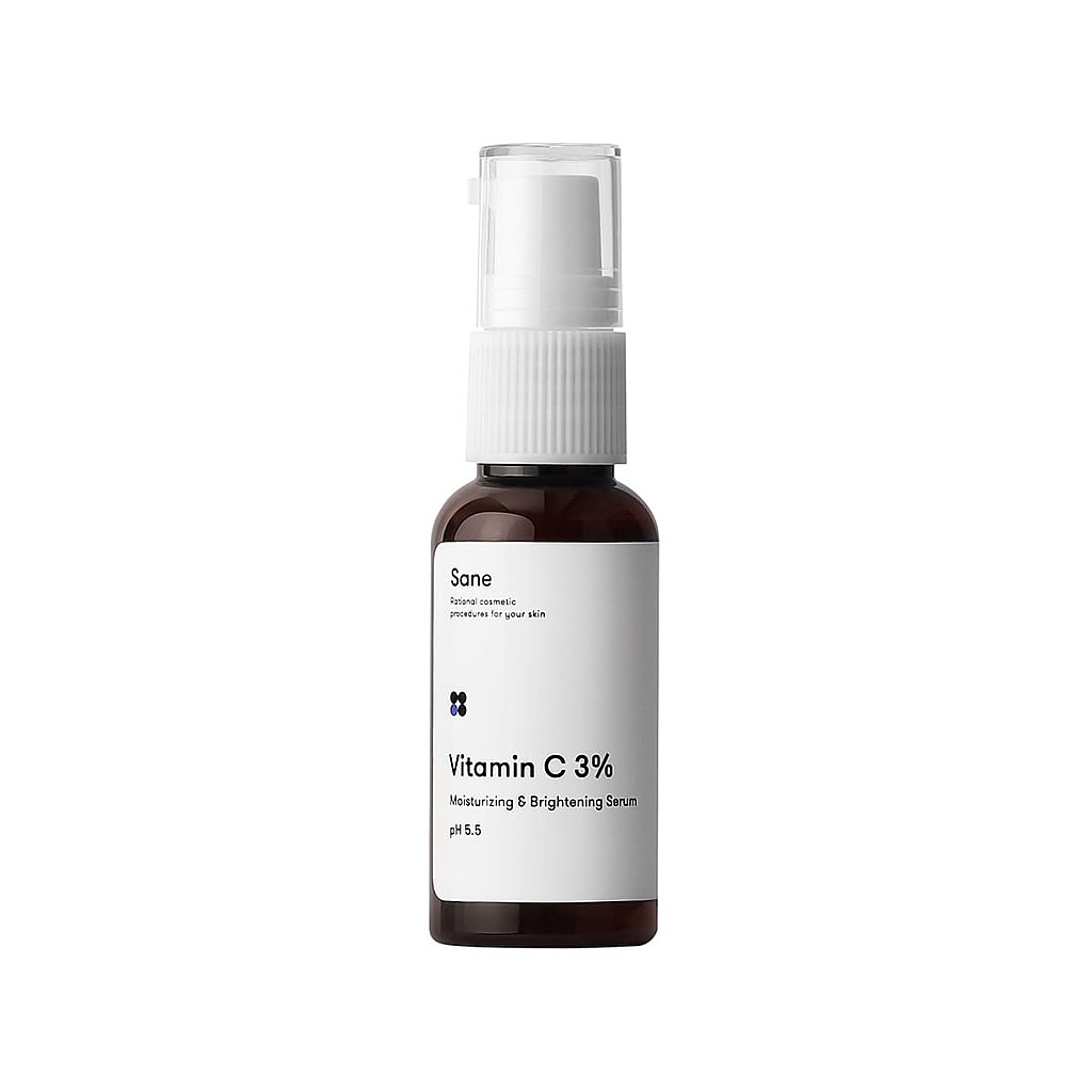 Сироватка для обличчя Sane Vitamic C 3% Moisturizing & Brightening З вітаміном С 30 мл (4820266830489) - зображення 1