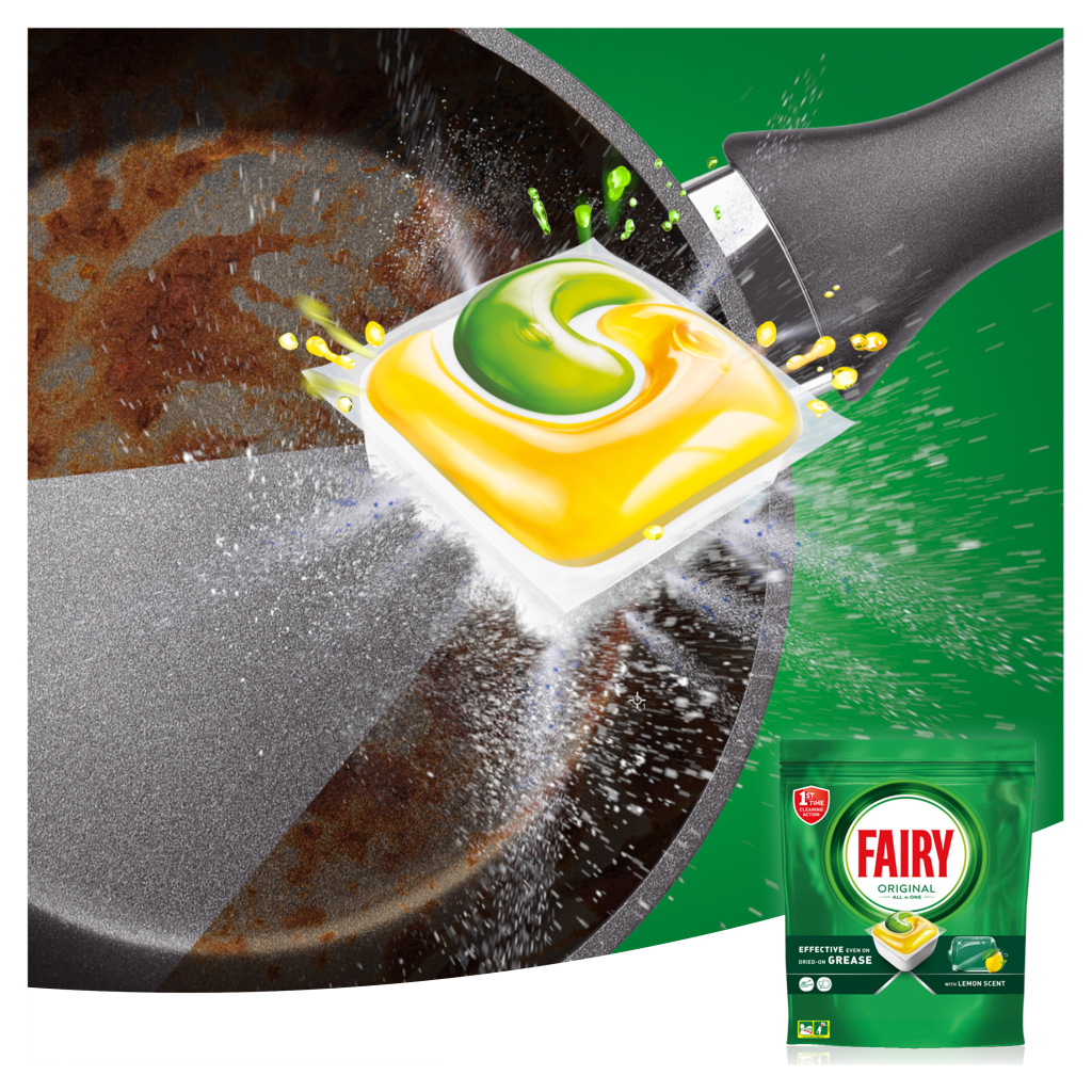 Таблетки для посудомийних машин Fairy Original All in One Lemon 29 шт. (8006540726891/8700216237314) - изображение 4