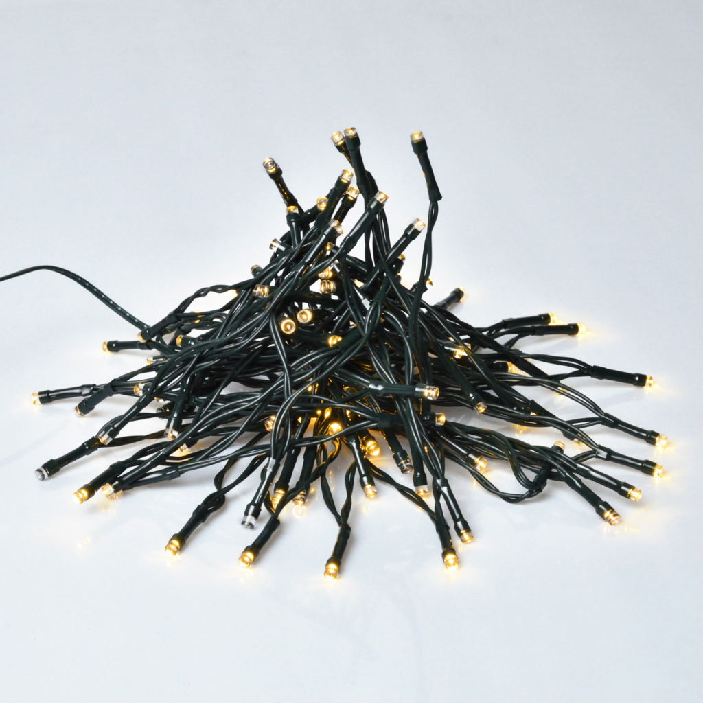 Гірлянда YES! Fun Нитка 120 LED Теплий білий 8.4 м Мерехтіння USB (975064) - зображення 1