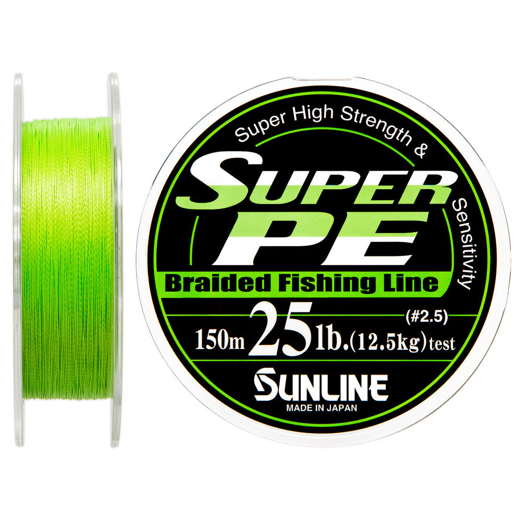 Шнур Sunline Super PE 150м салатовий 0.26мм 25LB/12.5кг (1658.01.93) - зображення 1
