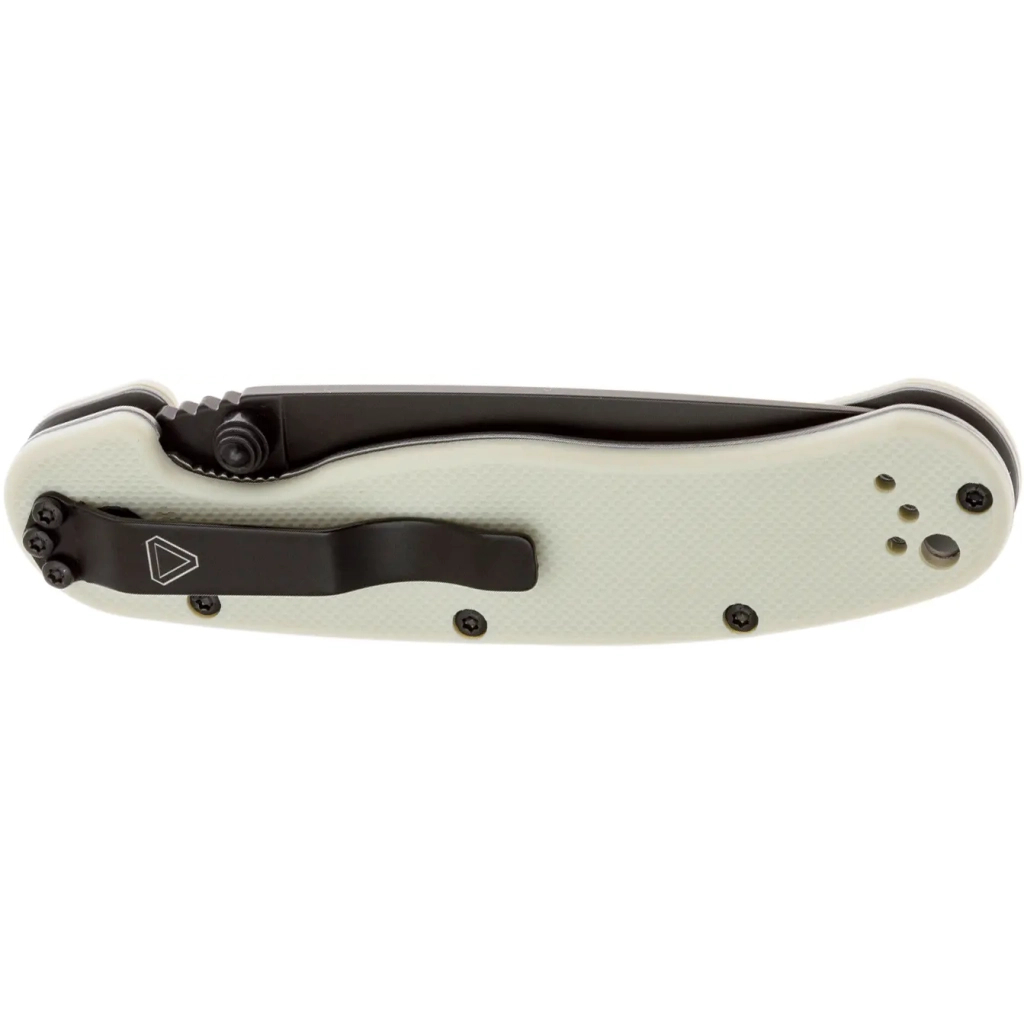Ніж Ontario Knife RAT II AUS-8 Bone, Black Blade (ON8862BONE) - зображення 3