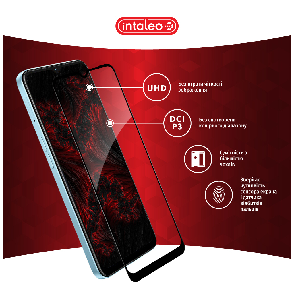 Скло захисне Intaleo Full Glue Oppo A57S Black (1283126576737) - зображення 4